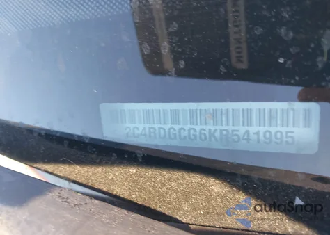 2019 Dodge Grand Caravan Sxt from USA, damaged, VIN 2C4RDGCG6KR541995